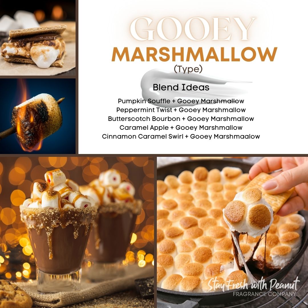 Gooey Marshmallow (Type) Fragrance Oil Stay Fresh with Peanut