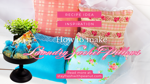 How to make a custom No Sew Laundry Sachet Pillow