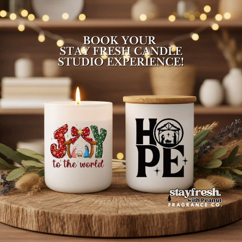 Stay Fresh Candle Studio (Private Experience) — Create Your Own 12 oz Soy-Blend Candle