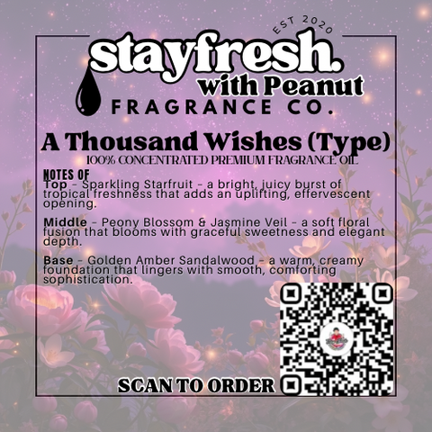 A THOUSAND WISHES (TYPE) CONCENTRATED PREMIUM FRAGRANCE OIL