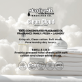 Advertisement for 'Stay Fresh' fragrance oil with text and product imagery on a light background.