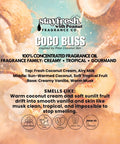Stay Fresh Coco Bliss fragrance oil packaging with coconut imagery