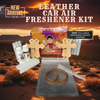 Cross Leather Car Air Freshener Kit