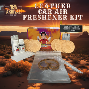 Sunflower Leather car air freshener kit  
