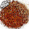 Orange Holographic Chunky Glitter