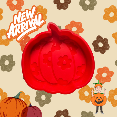 Pumpkin with flowers