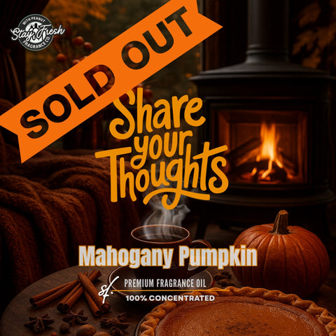 Mahogany Pumpkin Fragrance Oil | Stay Fresh with Peanut