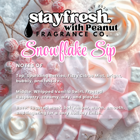 Snowflake SIps | Sweet Gourmand Concentrated Premium Fragrance Oil