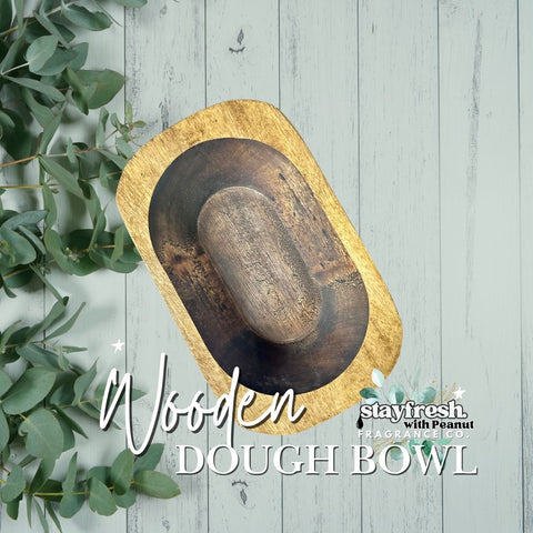 Wooden Dough Bowl – Hand-Carved & Unique *BLACK FRIDAY
