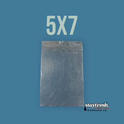 5x7  Crystal Clear Polypropylene (PP) Bags – 2 Mil with hang hole