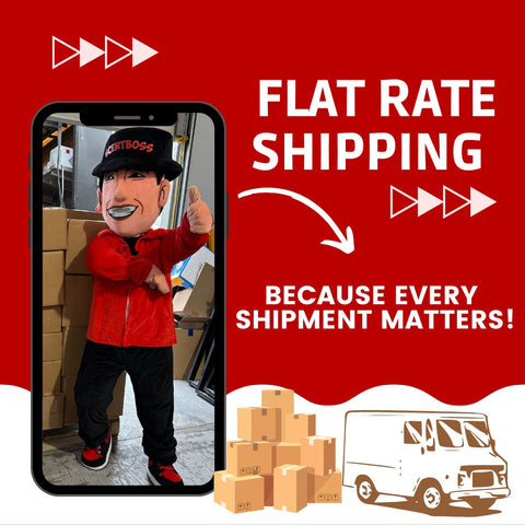 What is offered in flat rate shipping?