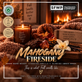 Mahogany Fireside Fragrance Oil by Stay Fresh With Peanut, an exclusive SFWP signature blend with warm woods, toasted vanilla and glowing amber.