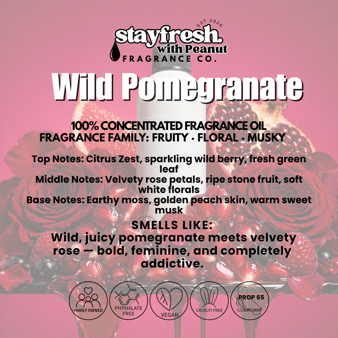 Wild Pomegranate Fragrance Oil (Type) | Fruity Floral (Pomegranate Rose ...