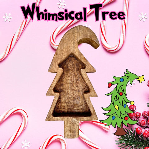 Whimsical Tree Wooden Dough Bowls