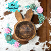 Mini Bunny Ears Wooden Dough Bowl