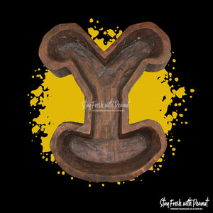 Y Wooden Dough Bowl