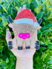 Cow with Santa Hat Silicone Mold